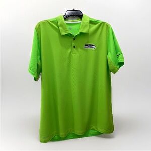 Nike NFL Seattle Seahawks Men’s Dri-Fit Polo Shirt XL Bright Green